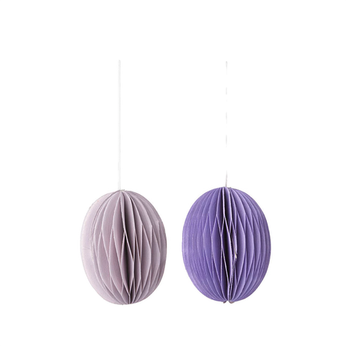 2er Set Honeycomb Ostereier | lilac