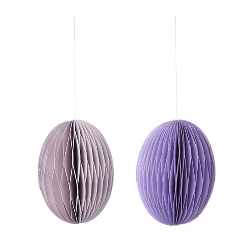 2er Set Honeycomb Ostereier | lilac