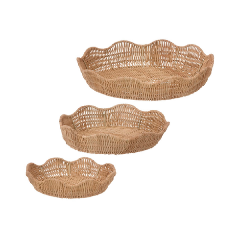 Rundes Tablett | Rattan