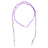 Brillenkette mit Blumen | Lila