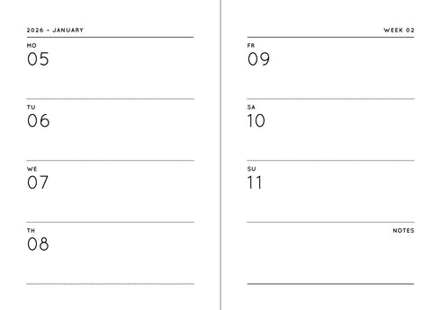 Pocket Kalender 2026 (A6) | mid green