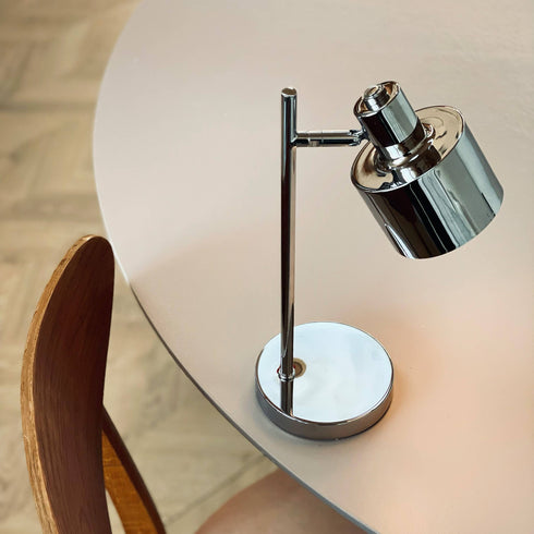 Tischlampe Ocean wiederaufladbar | chrom
