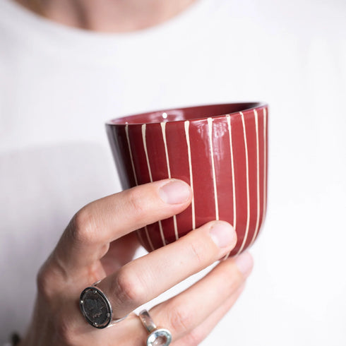 Becher 200ml | striped cherry