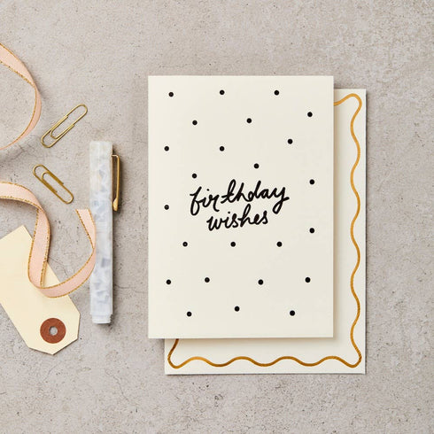 Geburtstags-Grusskarte | Polka Birthday Wishes