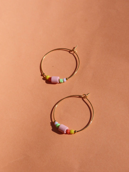 Ohrringe Hoops | Toho Perlen multi