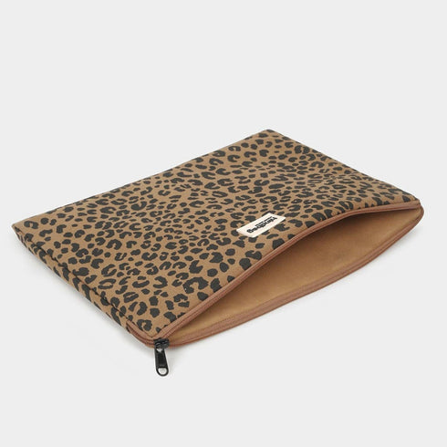 Ava Laptop-Hülle Zimt Leopard