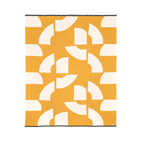 Baumwoll-Decke 130x160cm | Deko citrus