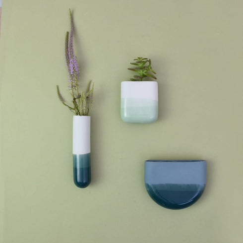 Wandvase Dip short | mint