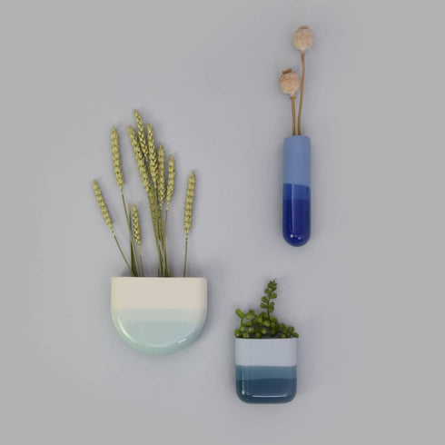 Wandvase Dip round | sky