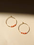 Ohrringe Hoops | Toho Perlen rosa + orange