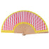 Handfächer | stripes yellow