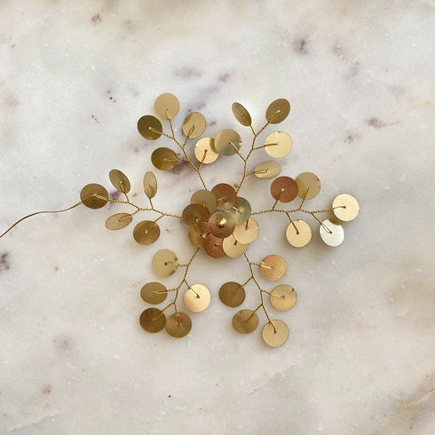 Pailletten Schneeflocke | gold