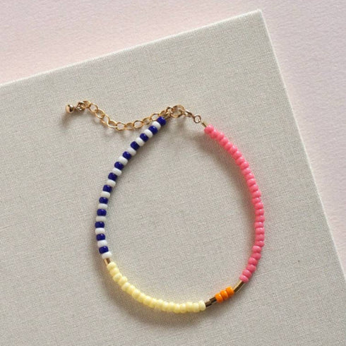 Armband Lente | pink, citrus, sailor stripes
