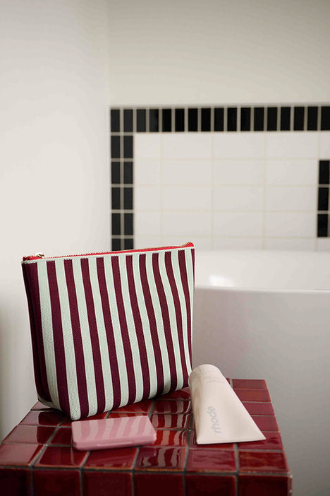 Kosmetik Bag knitted Stripes | mist + fig