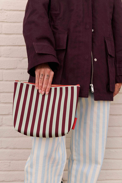 Kosmetik Bag knitted Stripes | mist + fig