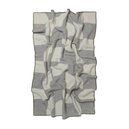 Wolldecke 135x185cm | Deko grau