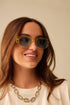 Ovale Sonnenbrille | semi transparent gelb