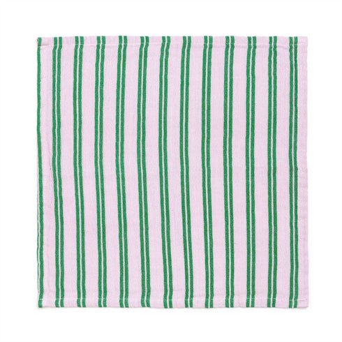 Baumwoll Servietten 2er-Pack | lilac stripes