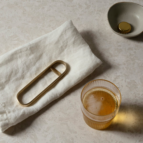 Flaschenöffner Fein | messing