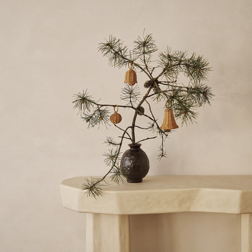 3er Set Ornamente | Braided Bell Baubles
