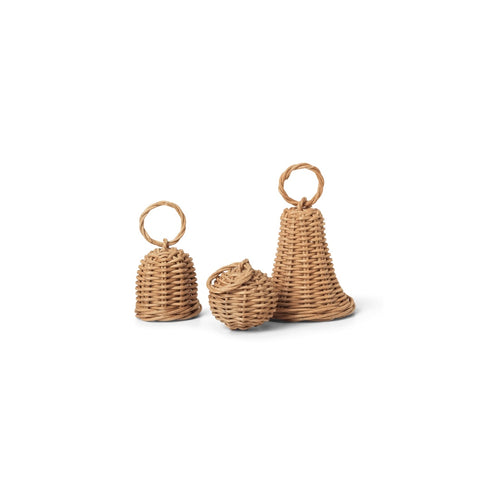 3er Set Ornamente | Braided Bell Baubles