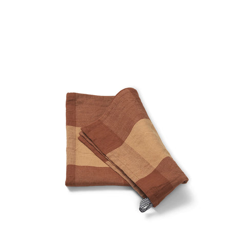 Hale Geschirrtuch | beige-terracotta