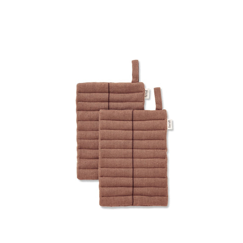 Ito Topflappen Hazel | 2er Set rost