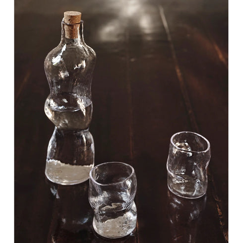 Gläser Set Dimple | klar