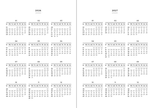 Pocket Kalender 2026 (A6) | mid green