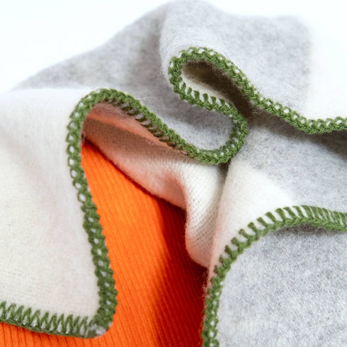 Wolldecke 135x185cm | Deko grau