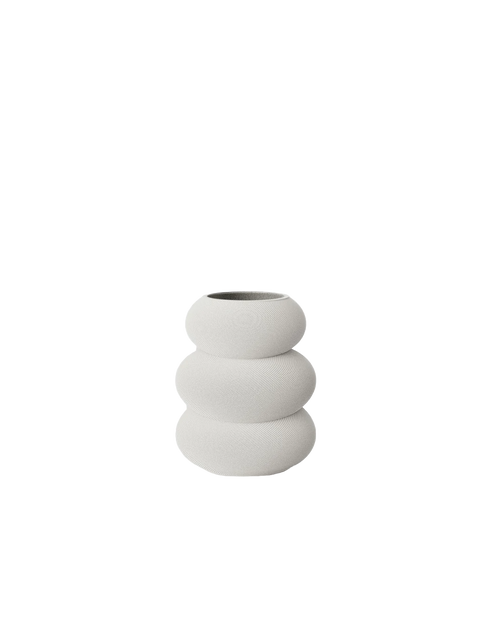 3D Vase Flow klein | moonlight grey