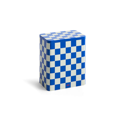 Vorratsdose Container large | offwhite & blue Check