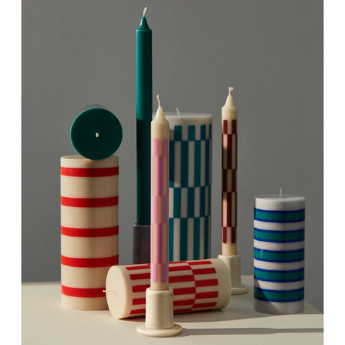 Kerzenhalter für Blockkerzen Ø 10cm | creme