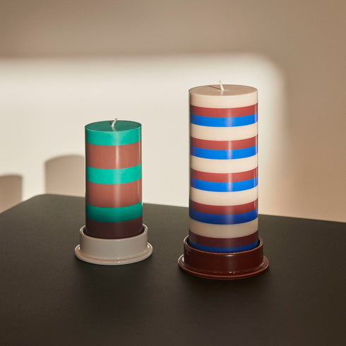 Kerzenhalter für Blockkerzen Ø 10cm | light grey