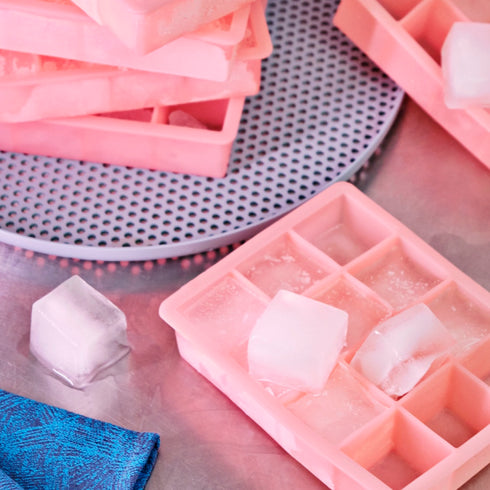 Eiswürfel-Form (12 Würfel) | rosa