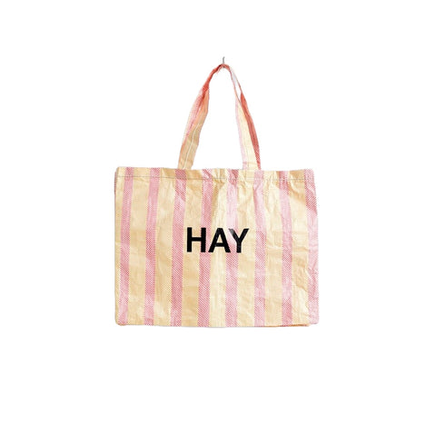 Candy Stripe Shopper medium | yellow red