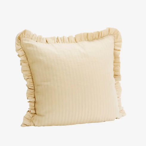 Kissenbezug mit Ruffles (50x50) | ecru