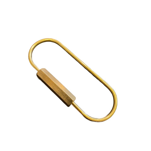 Schlüssel Ring Messing | zwei Formen