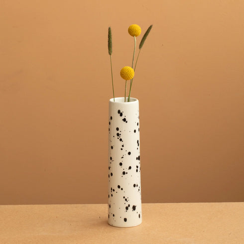 Vase Chimney S | black dots