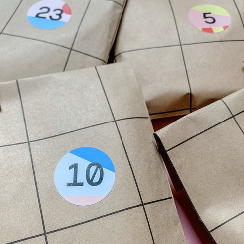 Adventskalender Sticker 1-24