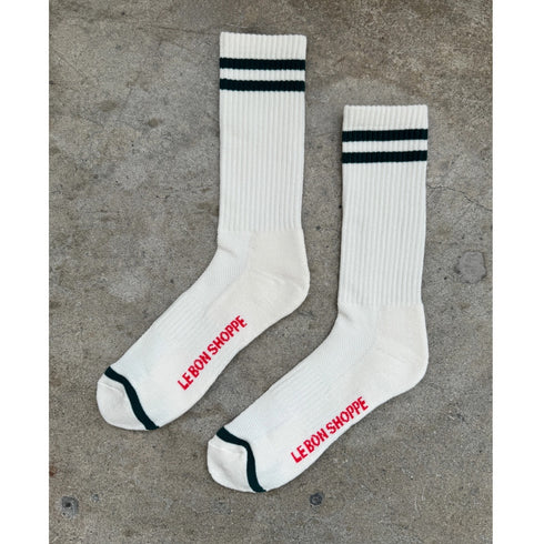 Boyfriend Socken extra long | classic white