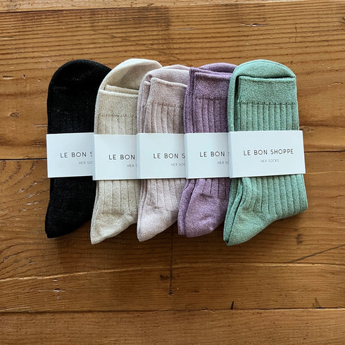 Her Socks Modal Lurex | glitter rose
