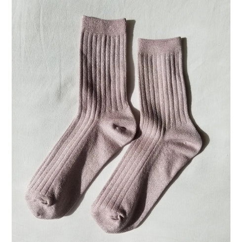 Her Socks Modal Lurex | glitter rose