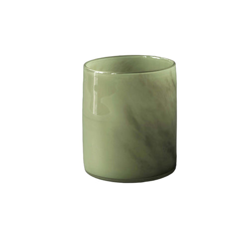 Windlicht Glas Lyric M | olive