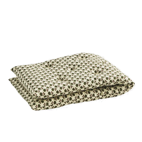 Matratzen Kissen 45x125 cm | flowers green burgundy