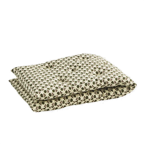 Matratzen Kissen 45x125 cm | flowers green burgundy