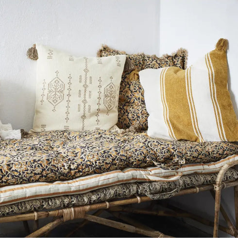 Matratzen Kissen 70x180cm | check stone/blue/bordeaux