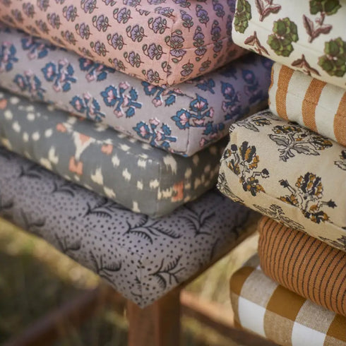 Sitzkissen | vichy ocker