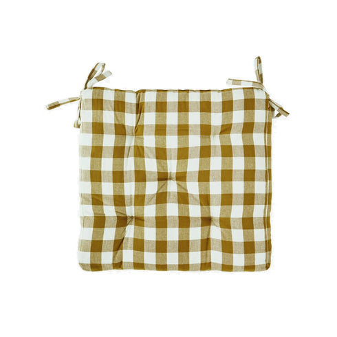 Sitzkissen | vichy ocker