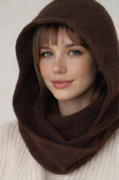 Sophie Hood 100% Wolle | dunkelbraun